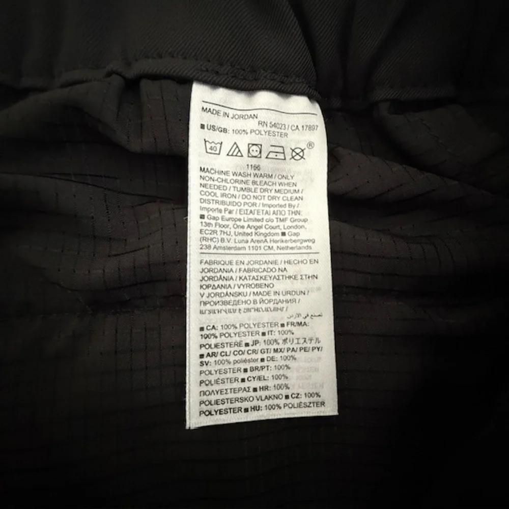 NWT Men Black Banana Republic BR Athletic Performance Polyester Pants 34x30 NEW